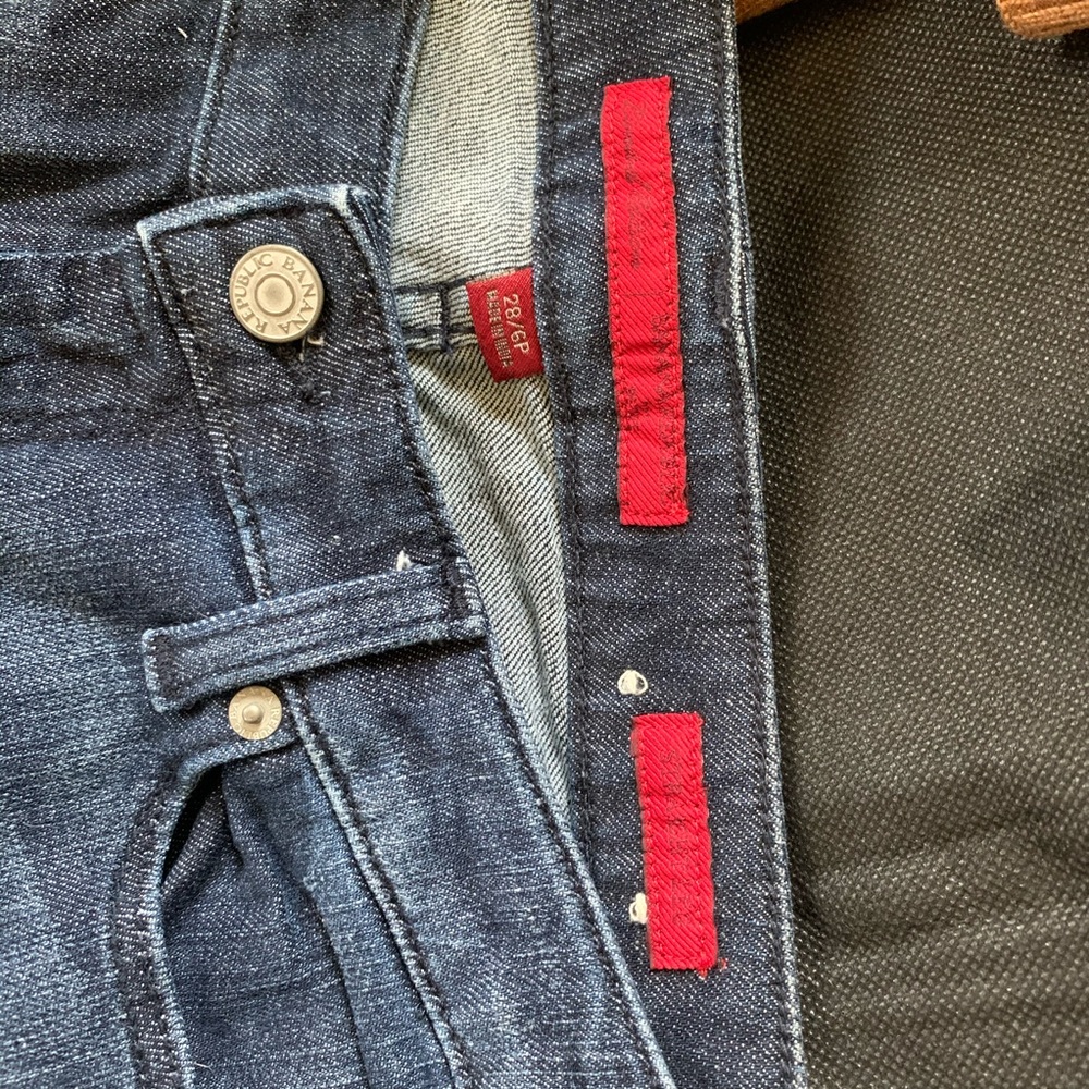 Vintage Navy Wash Bootcut Dark Denim Jeans